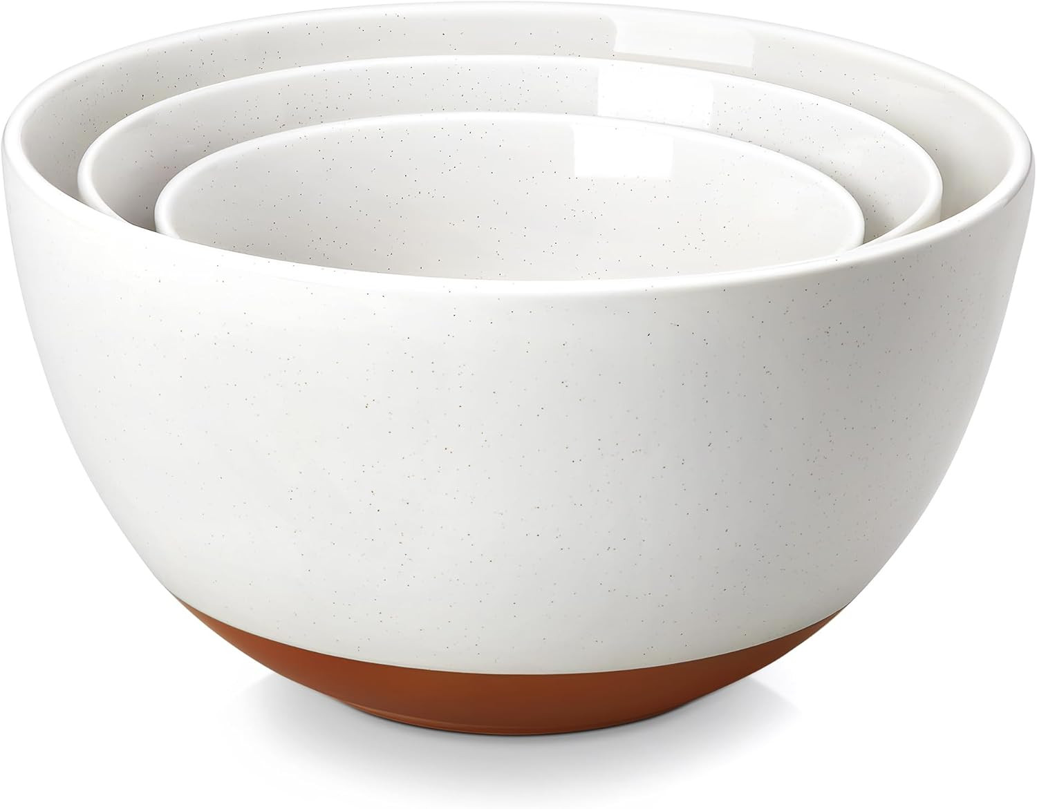 MALACASA Ceramic Mixing Bowls, Large Serving Bowls for Mixing, Cooking, Prepping, Baking, Salad, ... | Amazon (US)