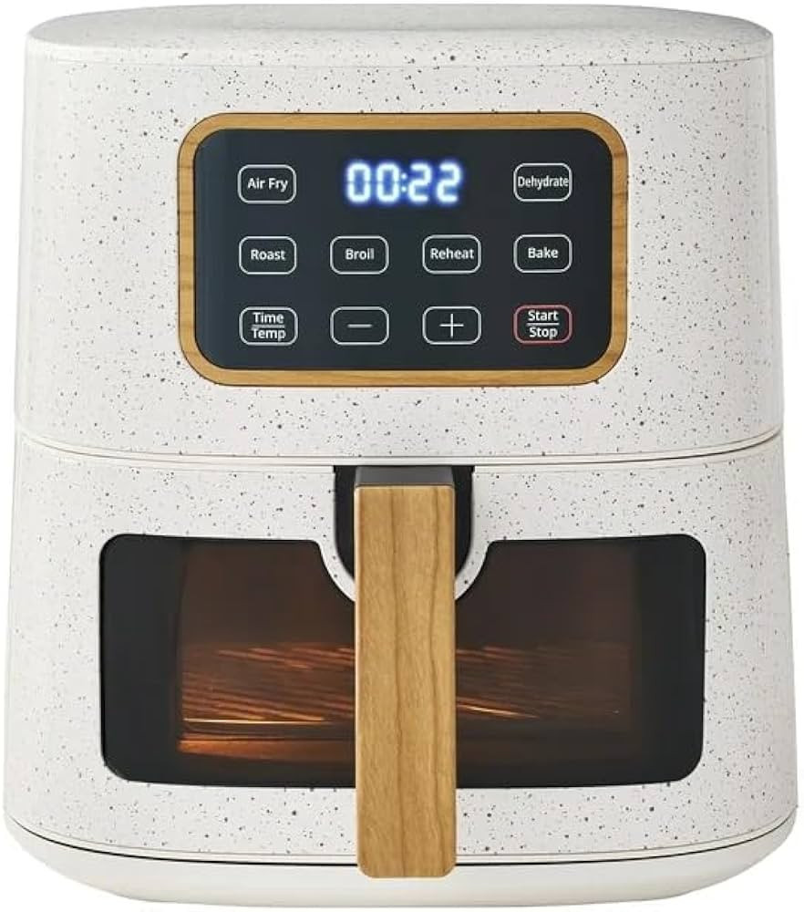 Fast Pioneer Woman 5.8 Quart Air Fryer with See-View Window, Linen Speckle – 6-in-1 Digital Tou... | Amazon (US)