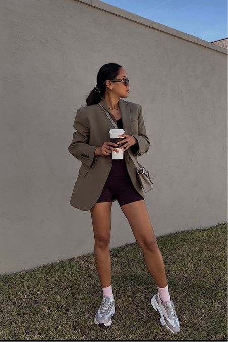 Coffee run (blazer from Zara)
Similar blazer below. 

#LTKFind #LTKfit #LTKshoecrush