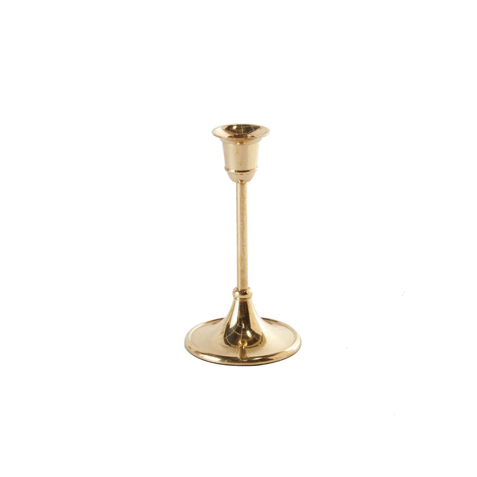 6 inch Candlestick in Gold | Brooke and Lou