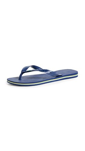 Havaianas unisex Brazil Flip Flops, Navy Blue, 9-10 Medium US | Amazon (US)