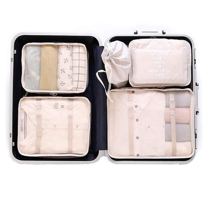 OEE 6 pcs Luggage Packing Organizers Packing Cubes Set for Travel | Amazon (US)