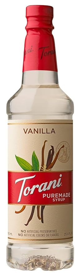 Torani Puremade Syrup, Vanilla, 25.4 Ounces, Non GMO | Amazon (US)