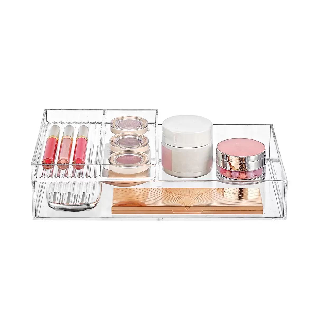 The Container Store Brilliance Open Large Acrylic Stacking Tray Clear | The Container Store