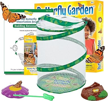 Insect Lore Butterfly Garden Kit, Painted Lady Butterfly Kit with Voucher for Live Caterpillars, ... | Amazon (US)