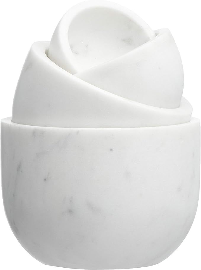 Creative Co-Op White Marble (Set of 4) Bowl | Amazon (US)