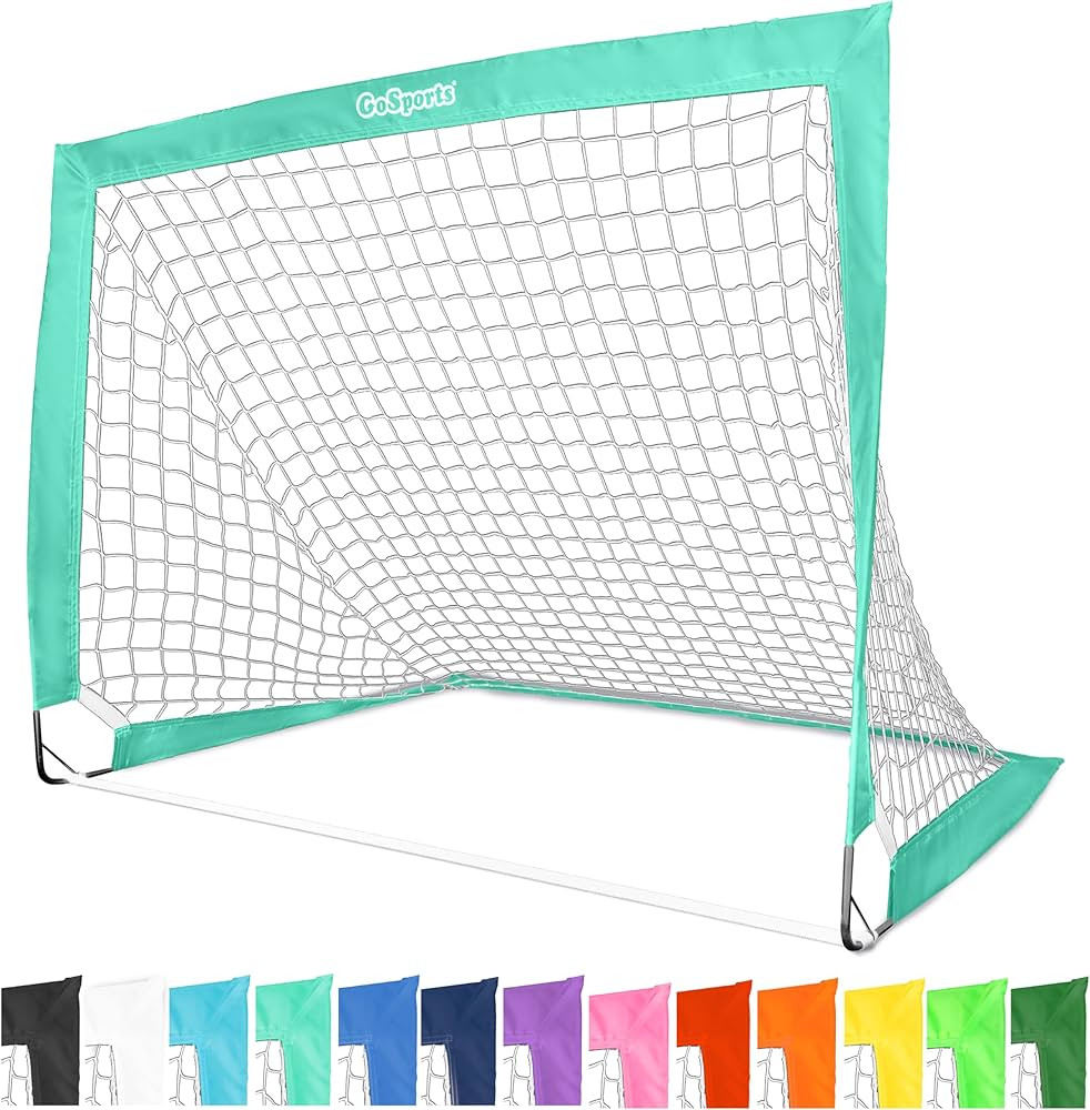 GoSports Portable Soccer Goals for Kids - 13 Color Options - Choose 4 x 3 ft or 6 x 4 ft - Team T... | Amazon (US)