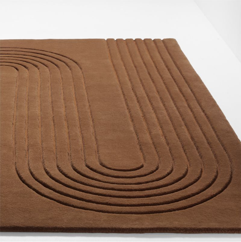 Roone Hand-Tufted Wool Terracotta Kids Rug | Crate & Kids | Crate & Barrel