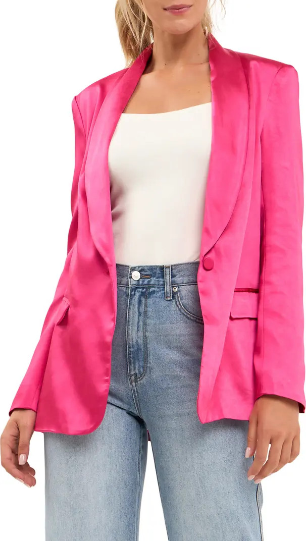 Endless Rose The Satin Blazer | Nordstrom | Nordstrom