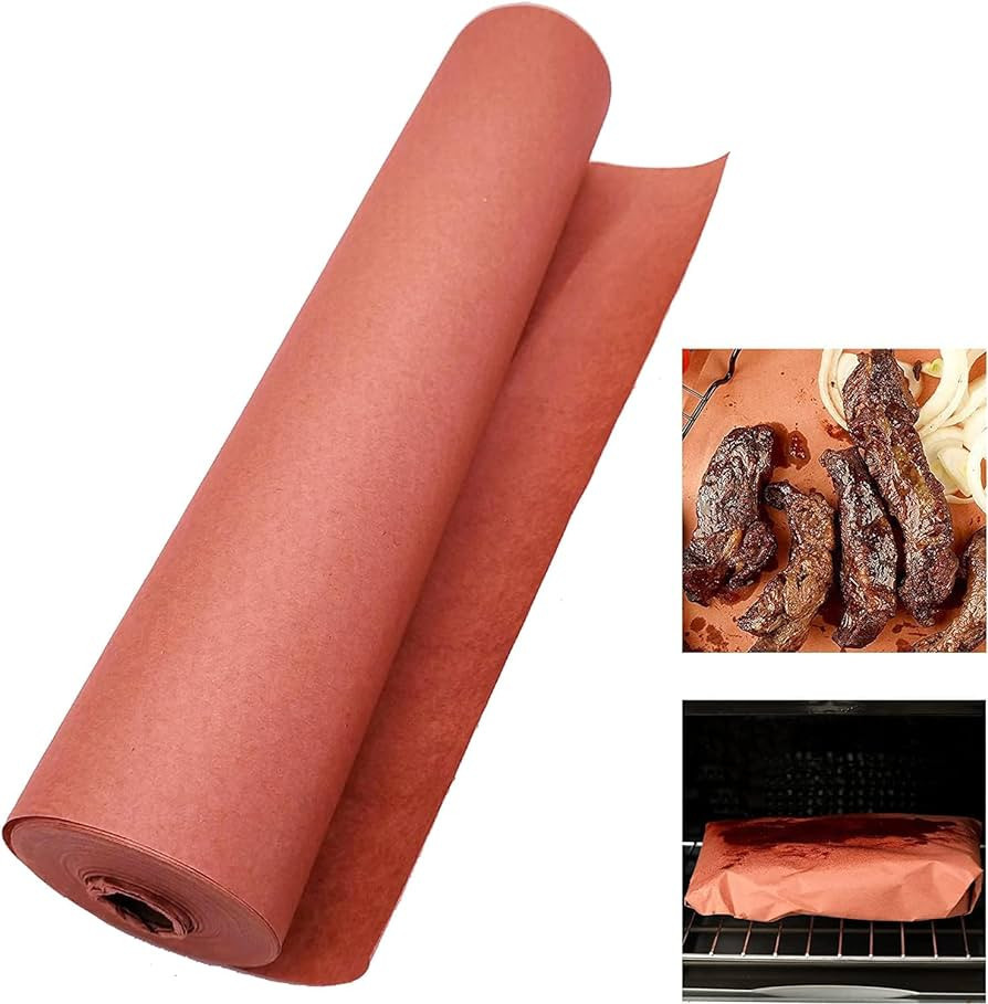 UDAREIT Butcher Paper for Smoking Meat Pink Butcher Paper Roll Unwaxed 12 Inch x 60 Feet, BBQ Pea... | Amazon (US)