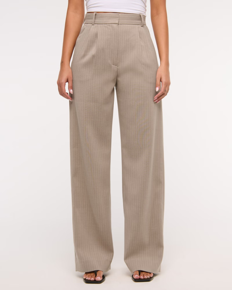 A&F Sloane Tailored Wide Leg Pant | Abercrombie & Fitch (US)