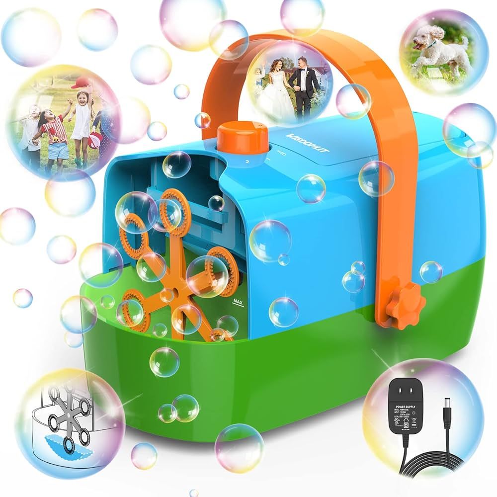 Bubble Machine, Automatic Bubble Blower, 8000+ Bubbles Per Minute, Electric Bubble Maker for Kids... | Amazon (US)