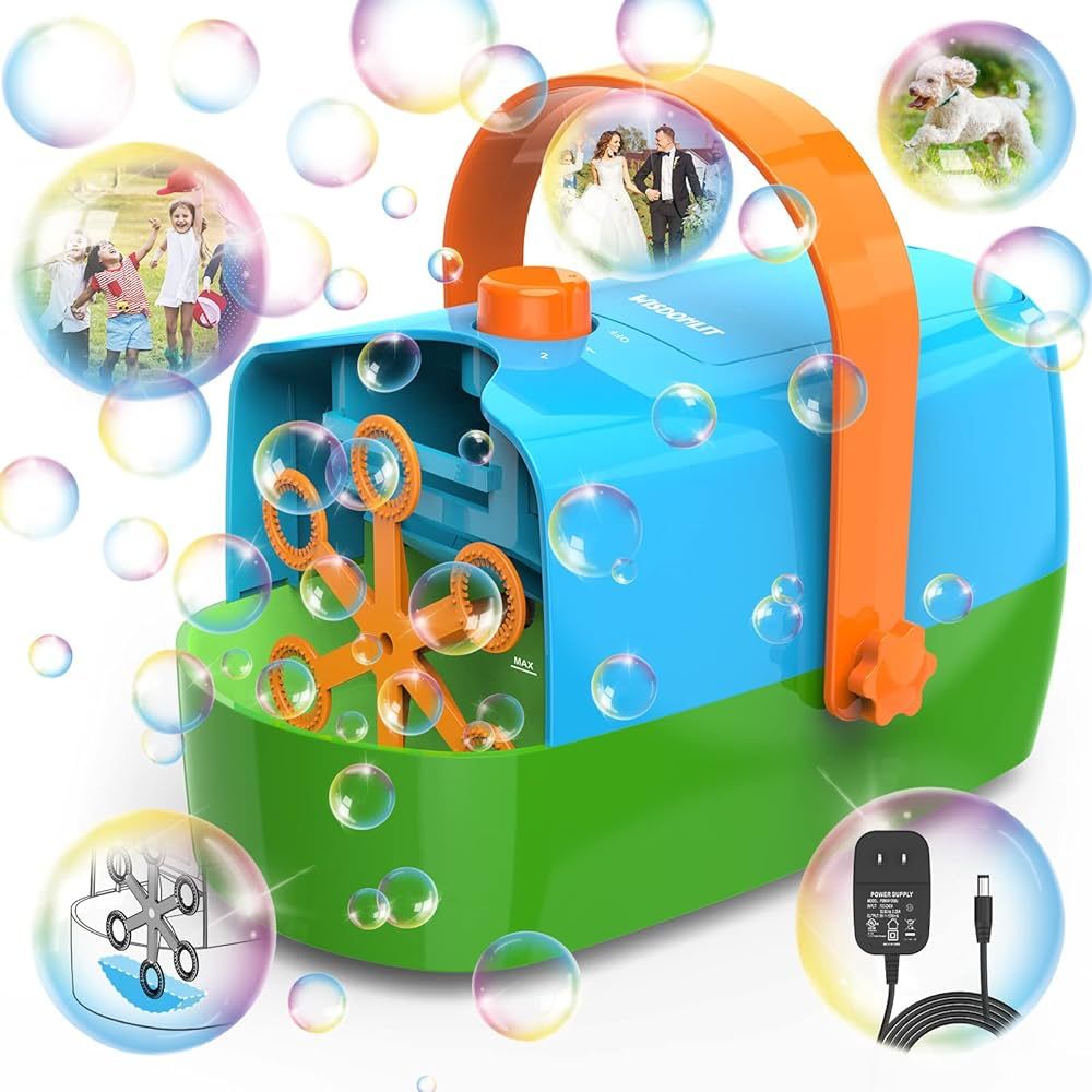 Bubble Machine, Automatic Bubble Blower, 8000+ Bubbles Per Minute, Electric Bubble Maker for Kids... | Amazon (US)