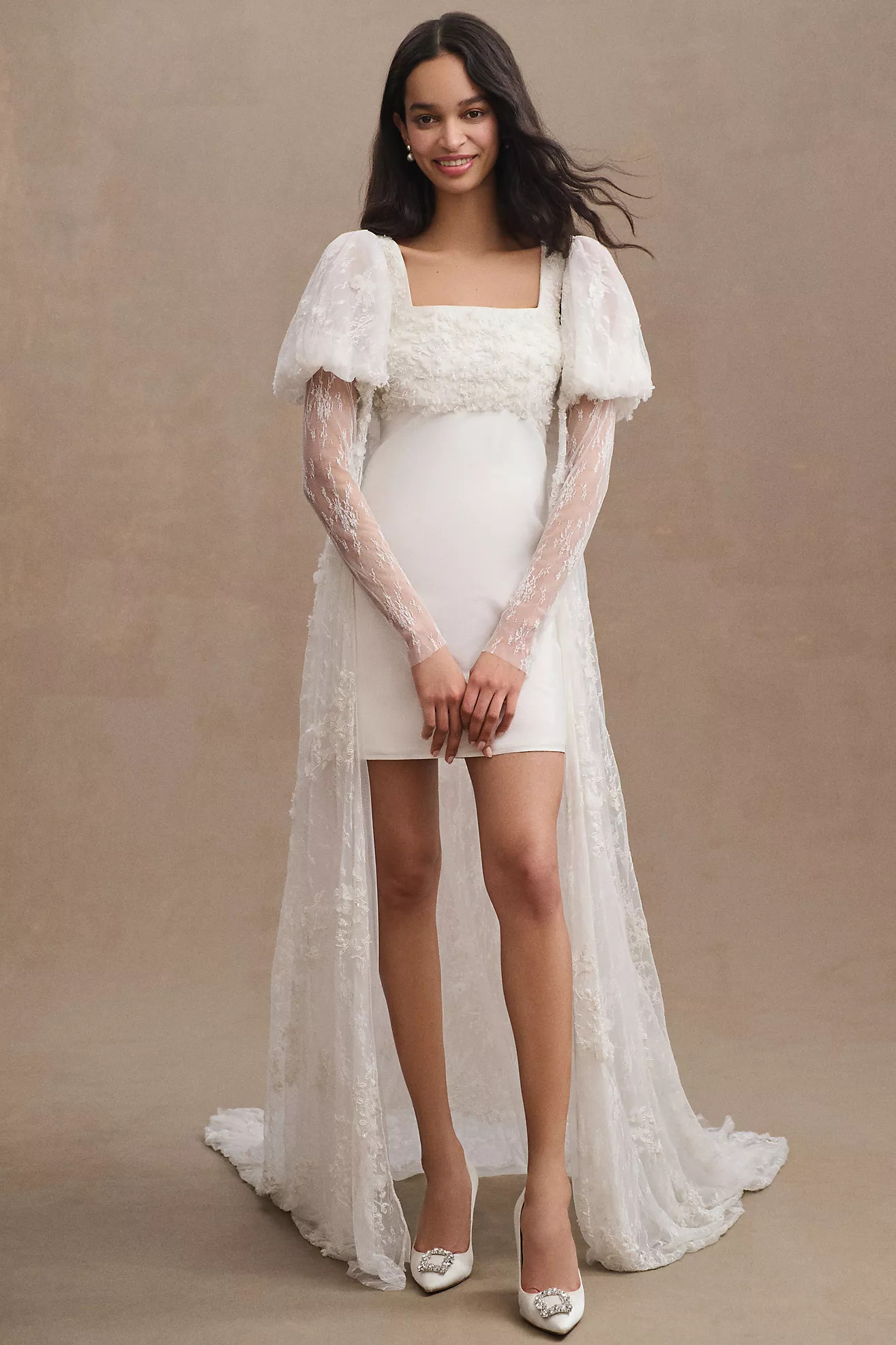 BHLDN Meadow Bridal Cape | Anthropologie (US)