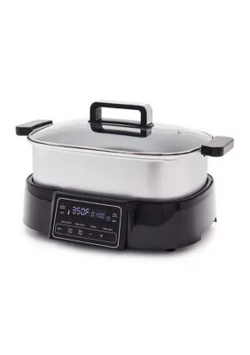 GreenPan Bistro Slow Cooker, Skillet, & Grill, Black | Belk