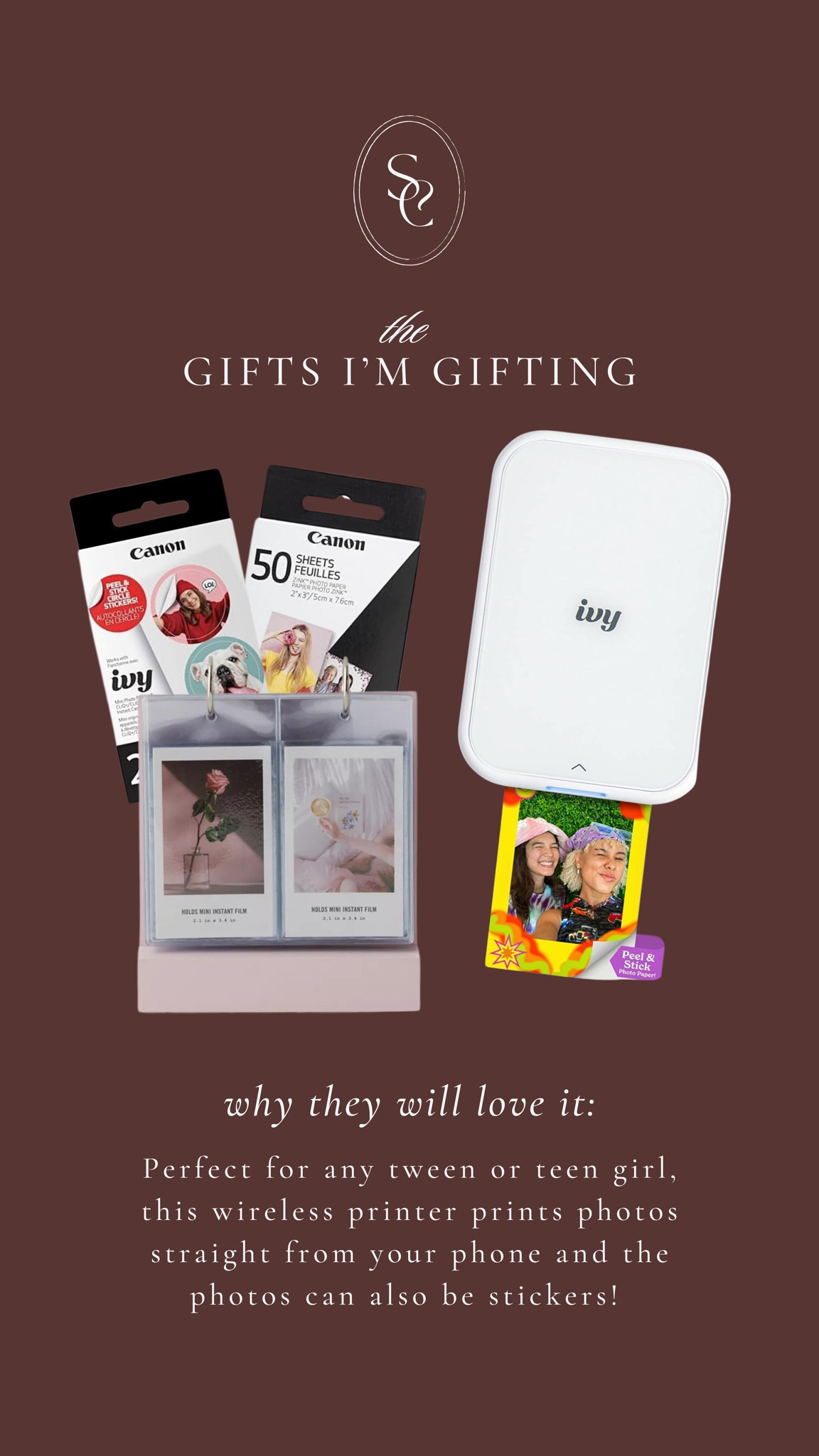 Teen or tween girl gift • BEST DEAL TAGGED from HSN $79 for printer and photo paper set

#teengirl #tweengirl #giftguideforteens 

#LTKGiftGuide #LTKStyleTip #LTKWatchNow