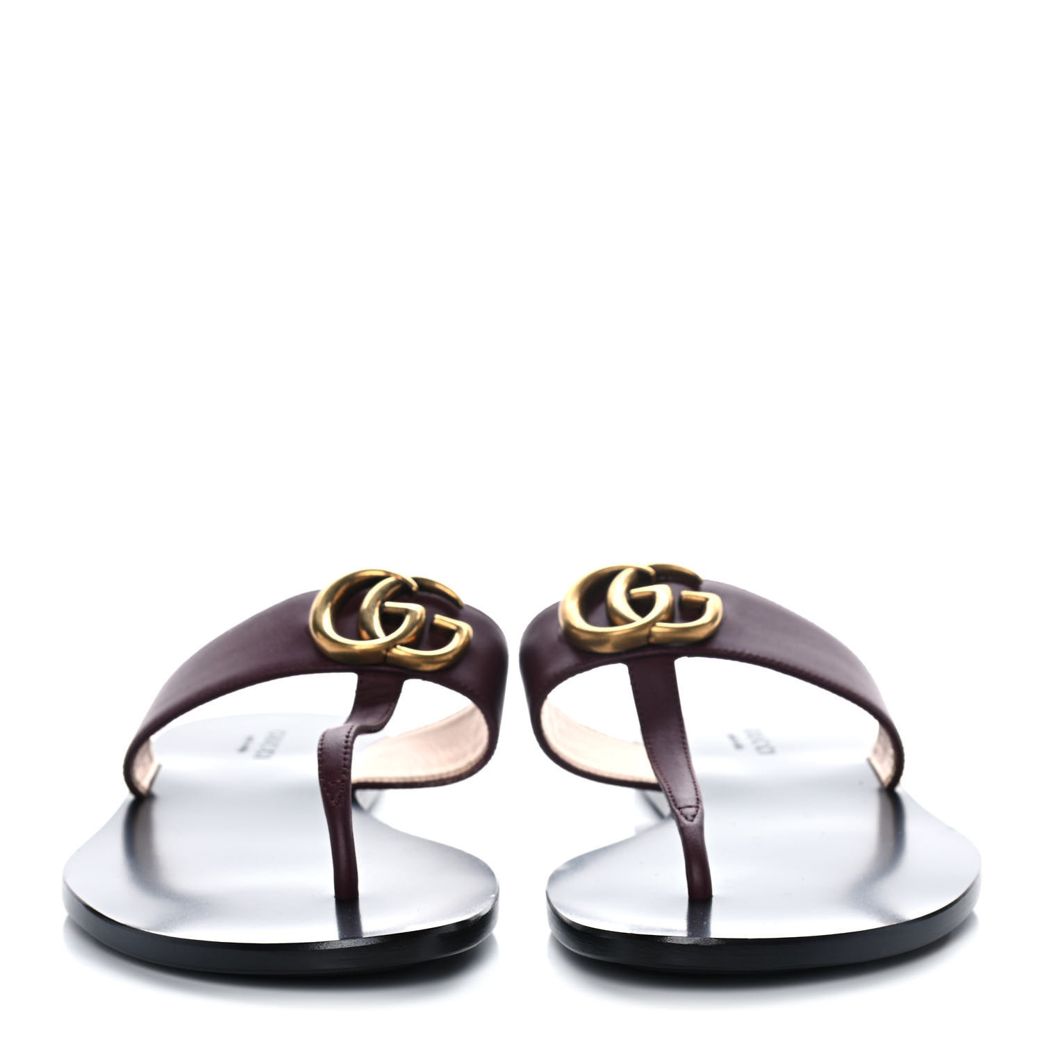 GUCCI

Calfskin GG Marmont Thong Sandals 37.5 Vintage Bordeaux | Fashionphile