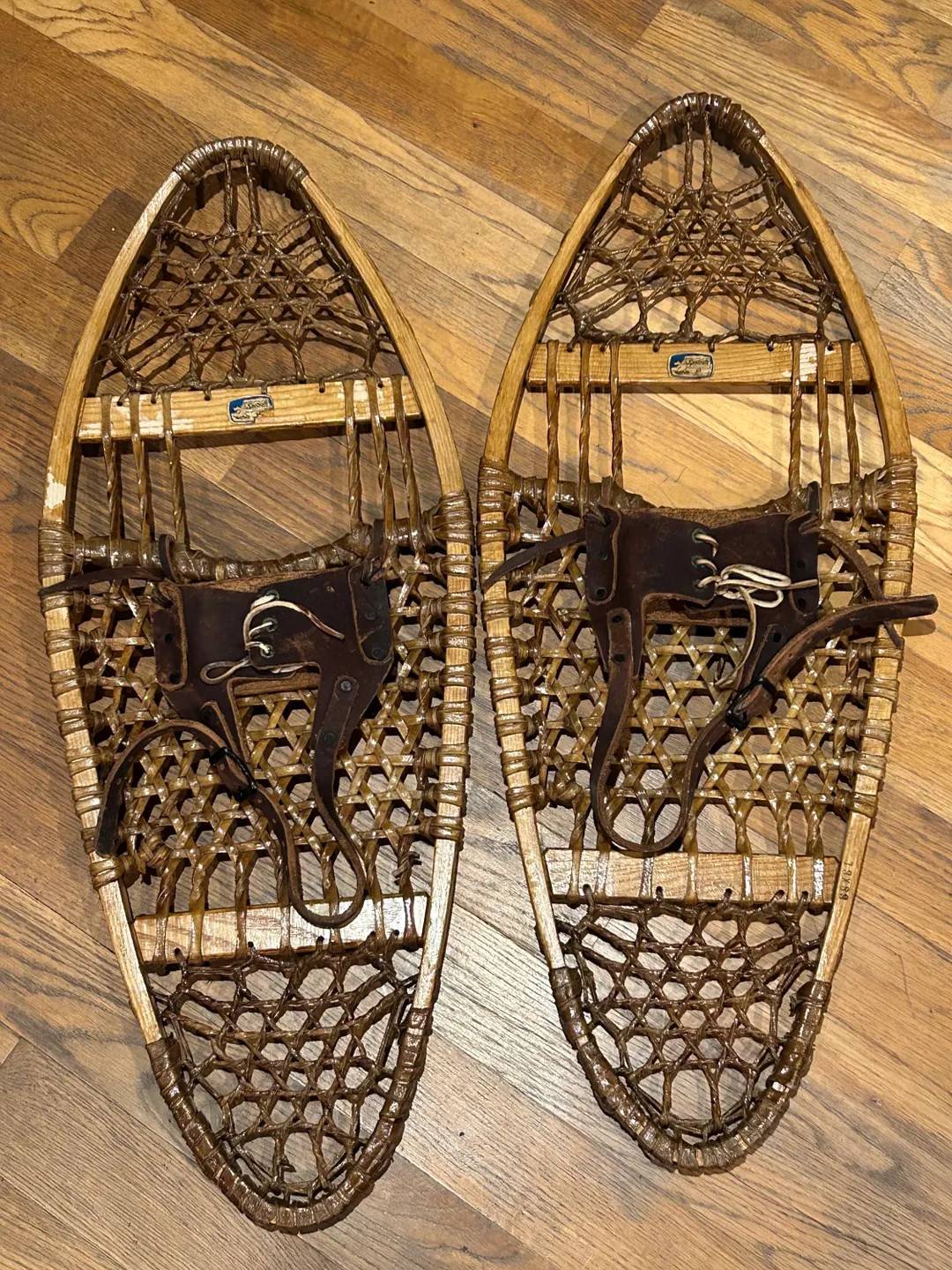 Antique Snow Shoes, Wooden Snowcraft Brand of Maine - Etsy | Etsy (US)