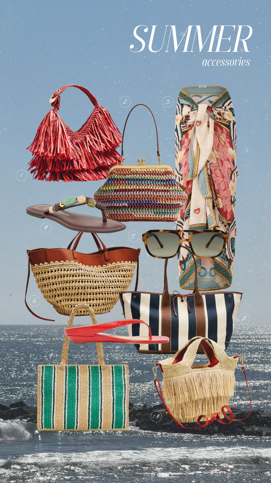 All my most loved summer accessories! Bags, sunglasses, sandals, etc. 

 #LTKSeasonal