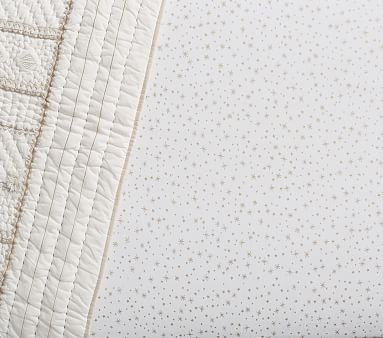 Metallic Star Crib Fitted Sheet | Pottery Barn Kids