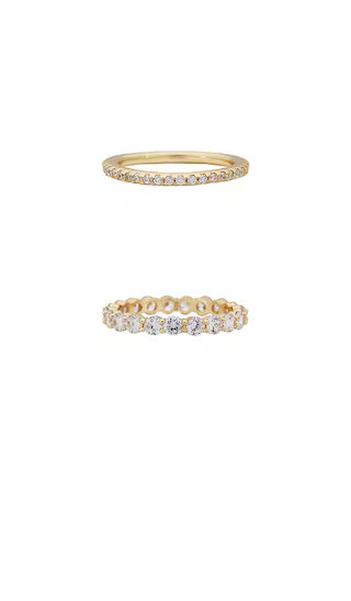 Vroom Ring Set in Gold | Revolve Clothing (Global)