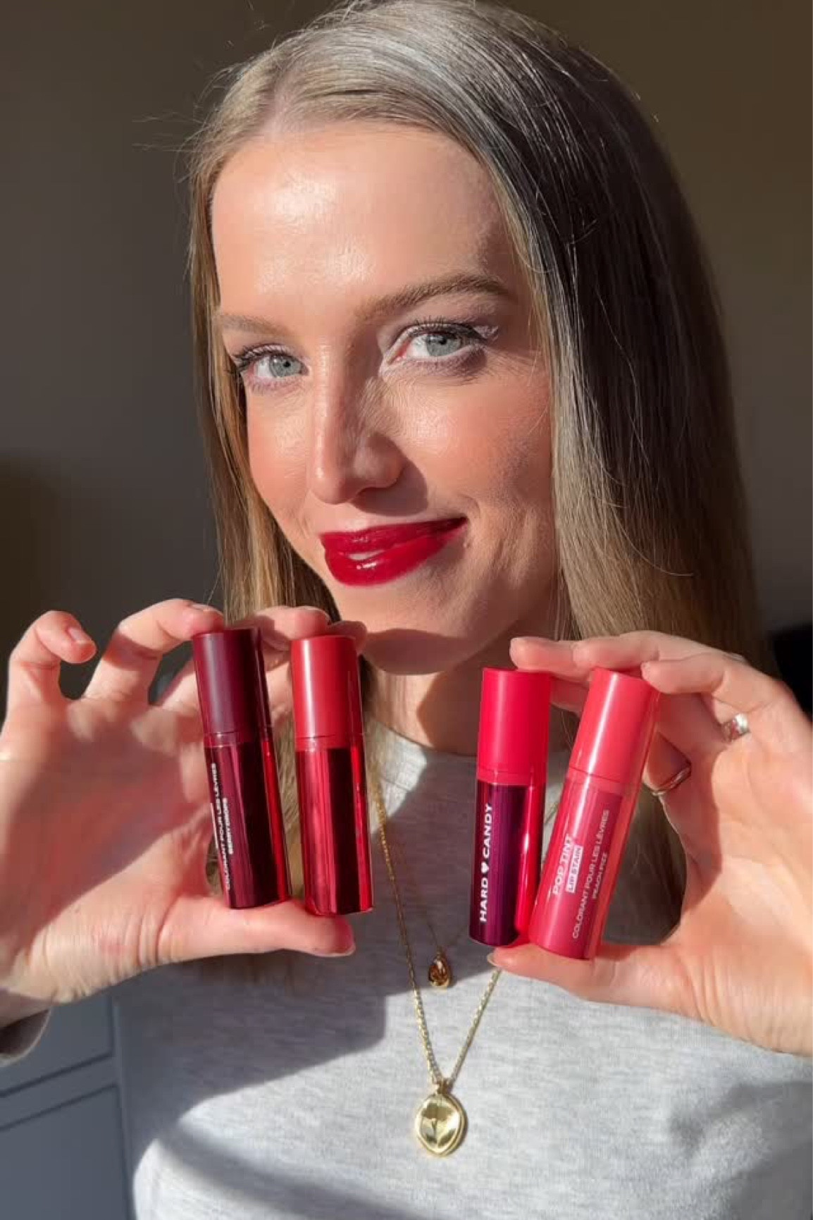 #gifted_by_HardCandyLife I tried all 4 shades of the new @hardcandylife Pop Tint Lip Stains, and they’re only $8! 😍 Fresh, juicy, and smudge-proof for up to 8 hours—perfect for that just-bitten lip look 💋

Which shade would you pick? Let me know below! ⬇️

✨ Available at HardCandy.com, Walmart, and TikTok Shop

#hardcandy #hardcandylife #hardcandycosmetics #poptintlipstain #juicylips #hiddengem #affordablemakeup #liptint #glossylips #lipgloss