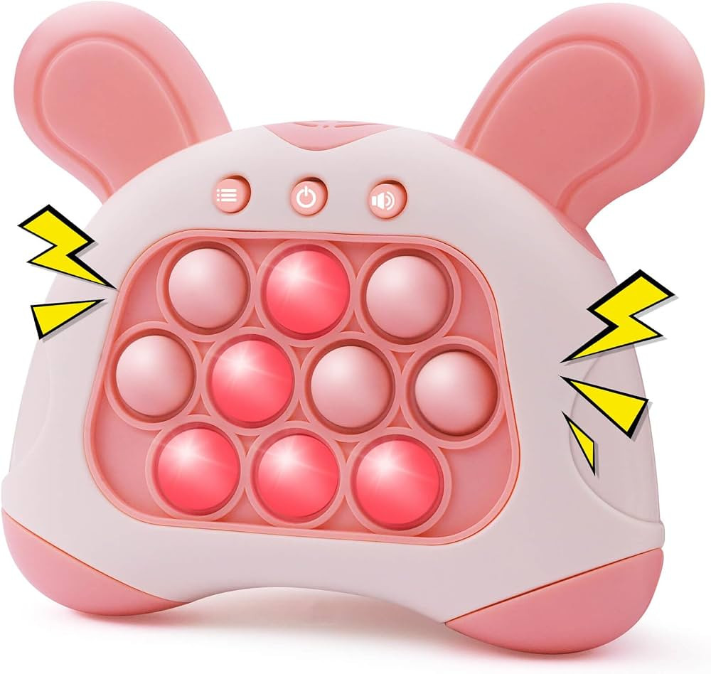 Handheld Game for Kids, Push Pop Game It Fidget Toys, Quick Push Game, Bubble Stress Pop Light Up... | Amazon (US)