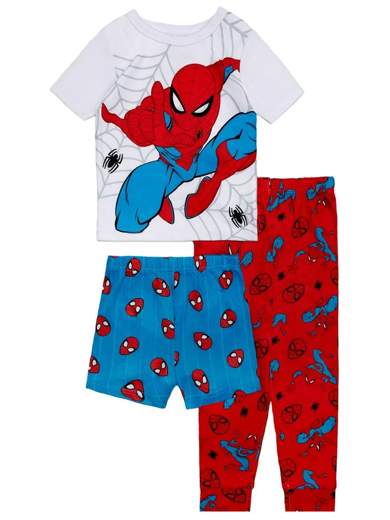 Character Toddler Top, Pants and Shorts Pajama Set, 3-Piece, Sizes 12M-5T | Walmart (US)