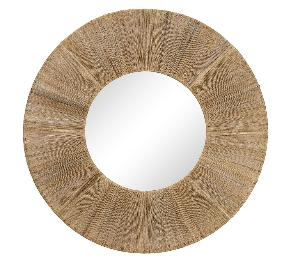 La Gomera Jute Round Mirror, 36" x 36" | Pottery Barn (US)