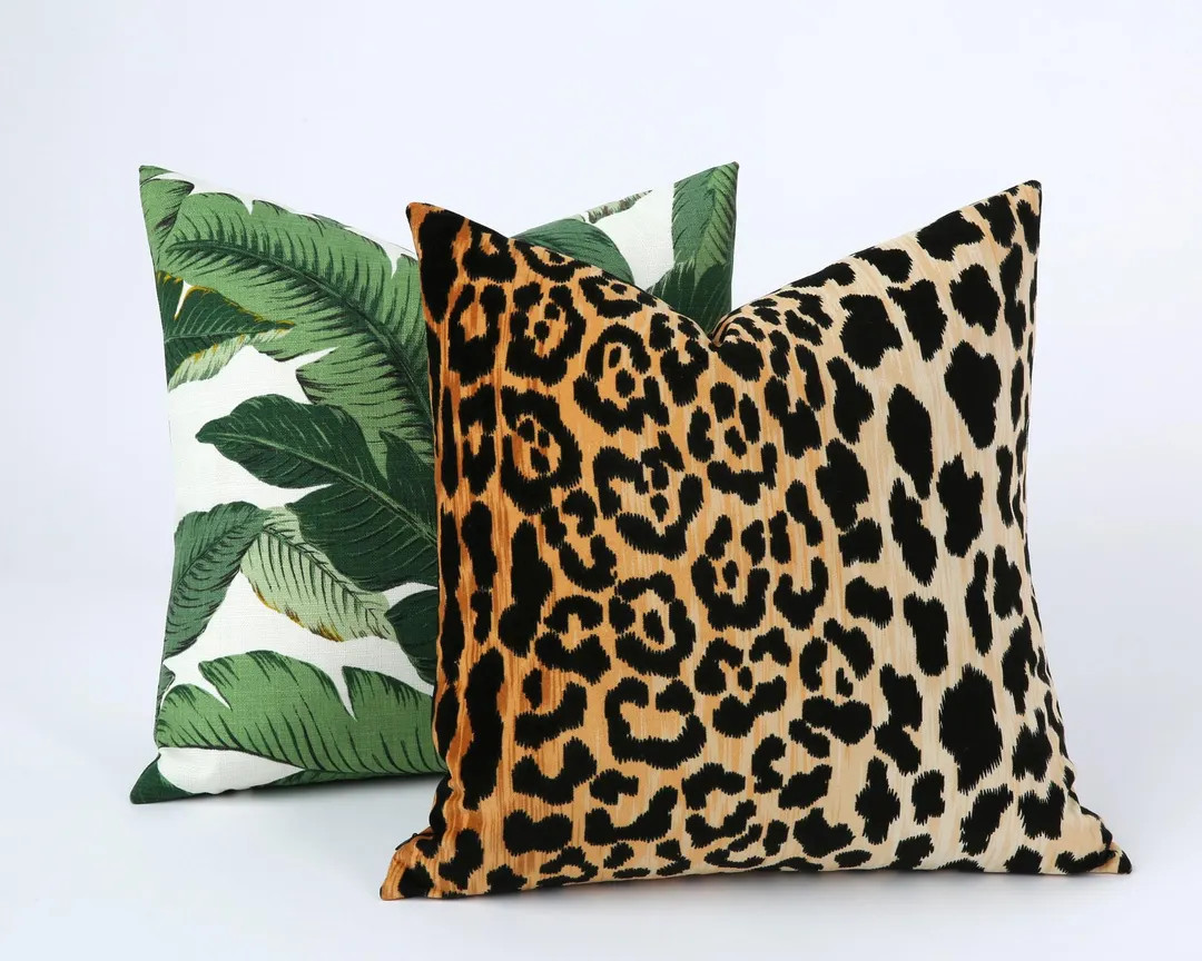 Leopard Velvet Pillow Cover, Animal Print Pillow Cover 10 Sizes - Etsy | Etsy (US)