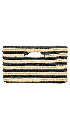 BTB Los Angeles Selah Clutch in Natural & Black from Revolve.com | Revolve Clothing (Global)