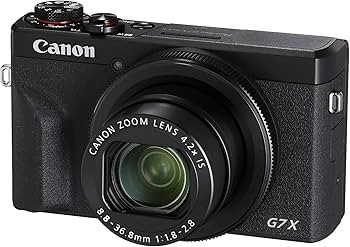 Canon PowerShot G7 X Mark III Digital Camera (Black) Bundle with SanDisk 64GB Memory Card, 12" Fl... | Amazon (US)
