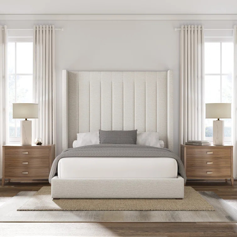 Austine Upholstered Wingback Bed | Wayfair North America