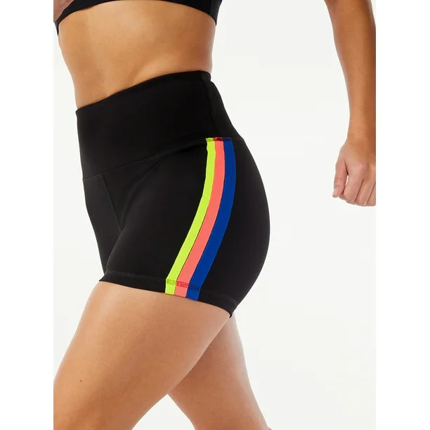 Love & Sports Women's Rainbow Bike Shorts - Walmart.com | Walmart (US)