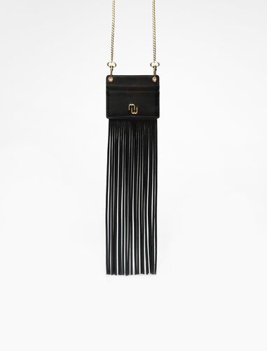 Fringed cardholder | Maje US