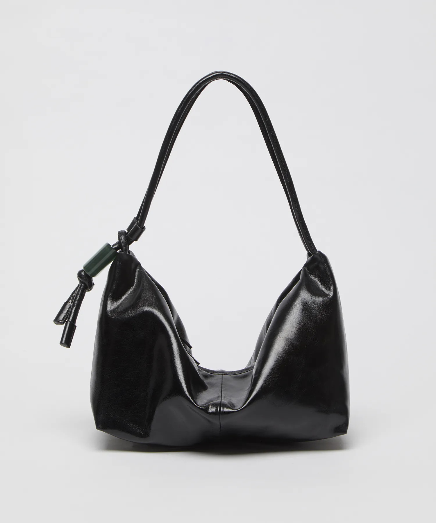 MUSINSA | Archivépke Ridge shoulder bag(Glossy crack black)_OVBAX25202GCB | Musinsa Global