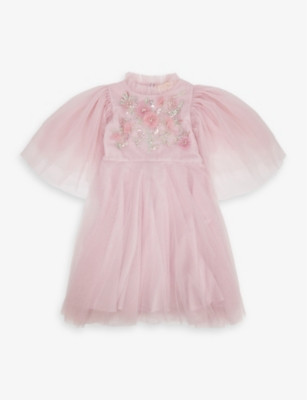 Arya sequin-embroidered woven dress 4-11 years | Selfridges