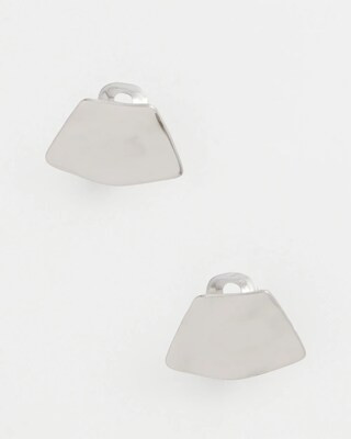Women's Silver Fan Clip On Earrings in Metallic | Chico's | Chico's