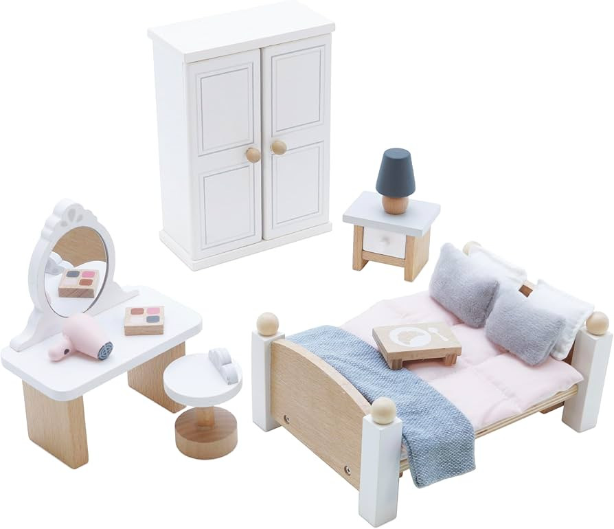Le Toy Van - Wooden Daisylane Master Bedroom Dolls House | Accessories Play Set For Dolls Houses ... | Amazon (US)