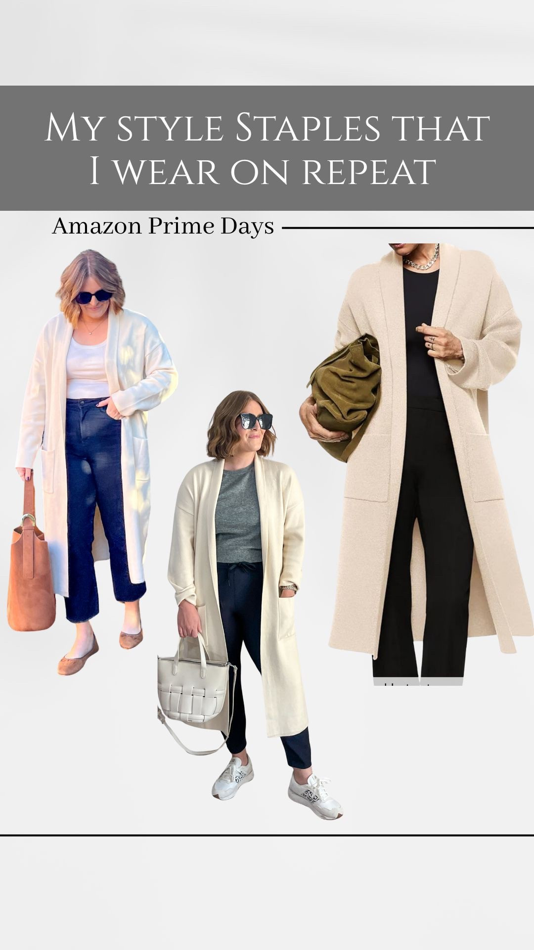 One of my favorite layering pieces that I wear all throughout Spring, Fall & Winter // on sale right now! Wearing L 

Amazon prime, Amazon deals, Amazon prime day, classic style, fall style, fall layers, spring style, layering pieces, oversized cardigan, neutral style

#LTKMidsize #LTKSaleAlert #LTKSeasonal