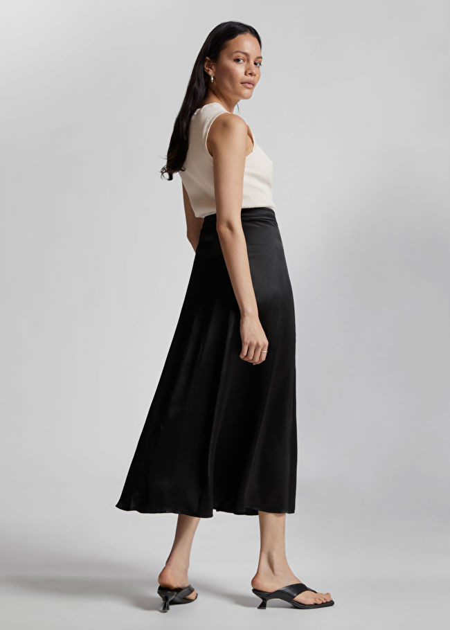 Long Flared Satin Skirt | & Other Stories (EU + UK)