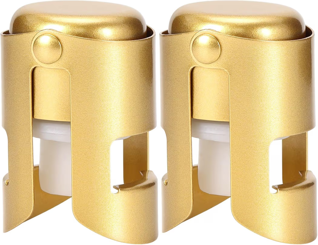 Champagne Stoppers Stainless Steel, Prosecco Sparkling Wine Bottle Stopper with Silicone Sealing ... | Amazon (US)