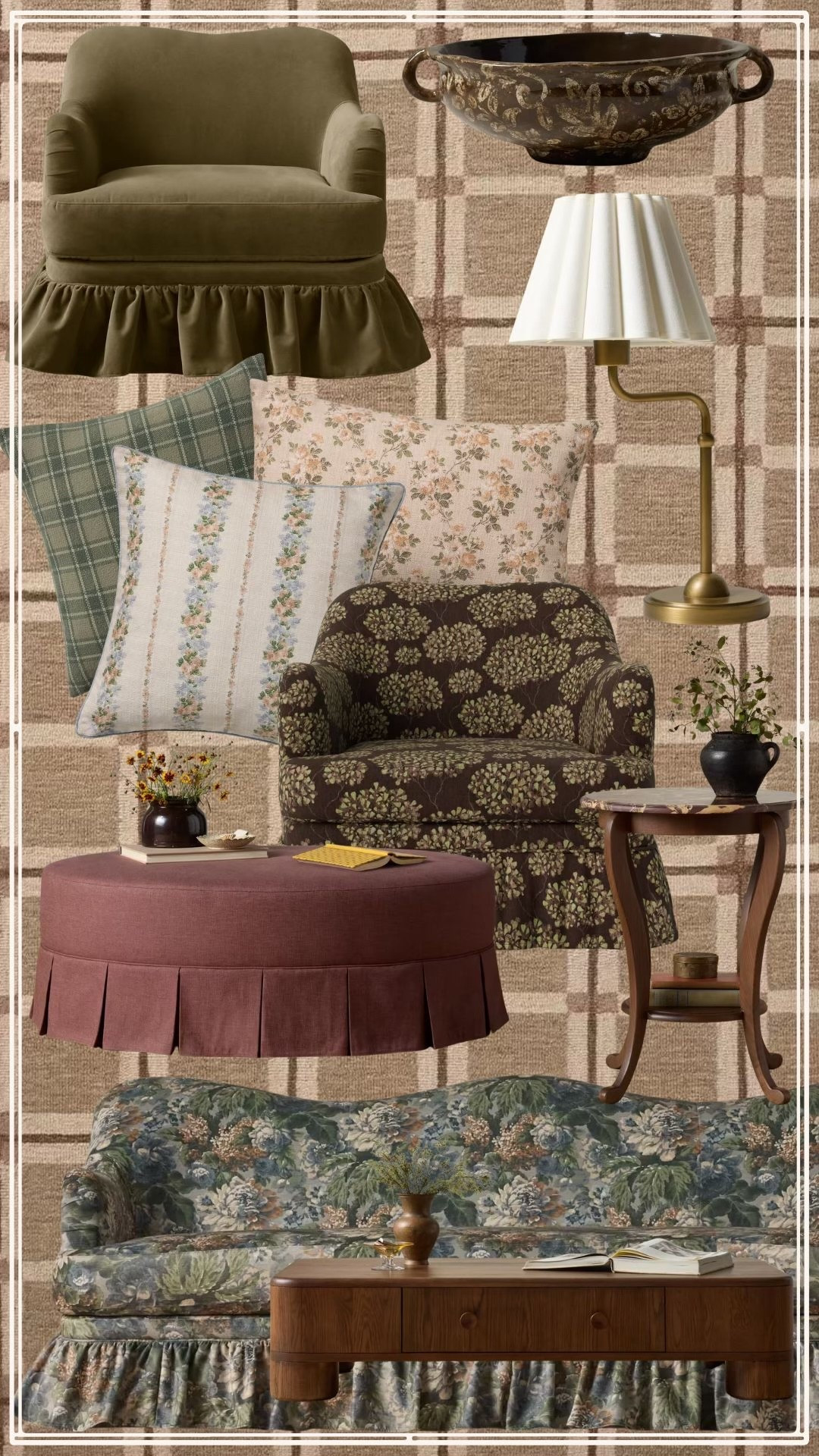 The new Heidi Caillier x Loloi collection is SO good.🤎 Think cozy English cottage meets collected vintage; beautiful florals, plaids, warm wood tones & the prettiest little details. I rounded up my favorites from the collection here! #LTKHome