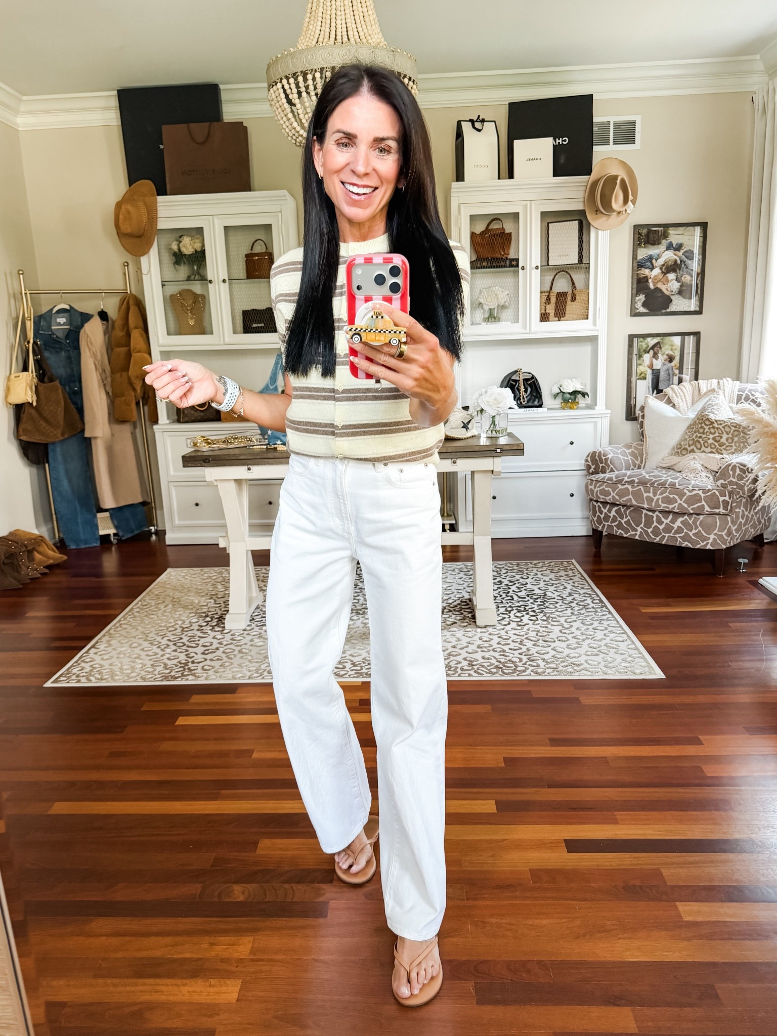 Wearing a small cardigan sweater and 25 denim
@Aritzia 

#LTKSeasonal #LTKootd