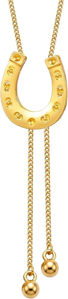 Unittype Western Cowgirl Pendant Bolo Tie Necklace Adjustable Lariat Long Chain Y Necklaces Trend... | Amazon (US)