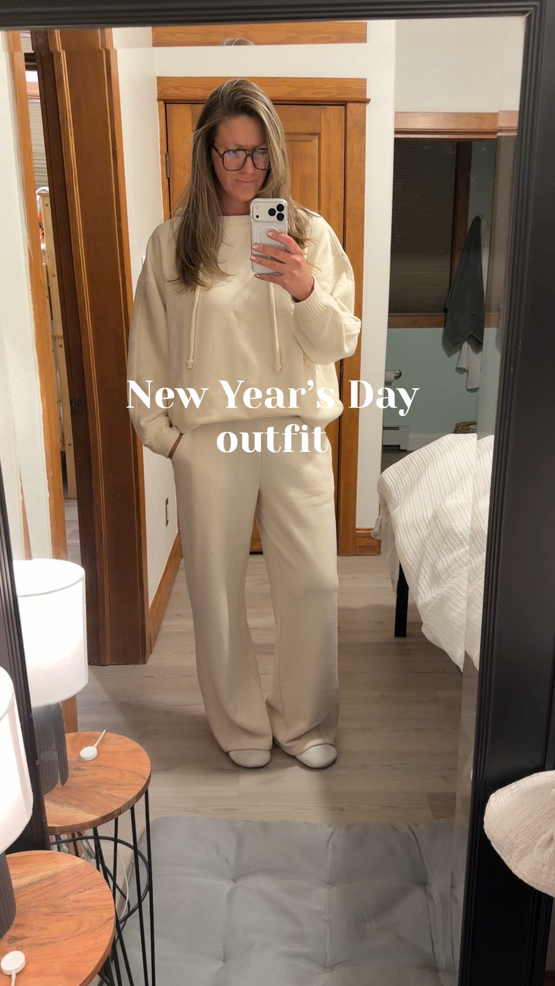 New Year’s Day outfit as a tall mom of 2 
✨large hoodie, medium long pants 

#LTKTall #LTKOver40 #LTKSaleAlert