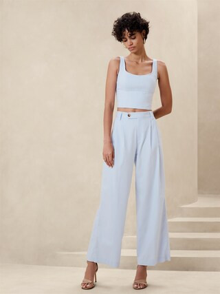 Linen-Cotton Bustier | Banana Republic Factory