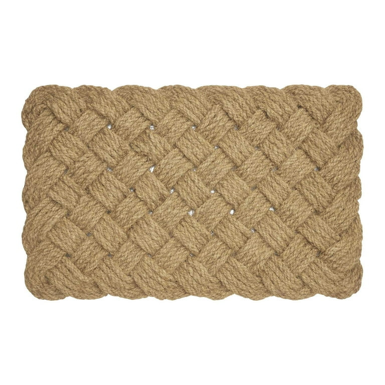 Better Homes & Gardens Natural Braided Coir Outdoor Doormat, 18" x 30" | Walmart (US)