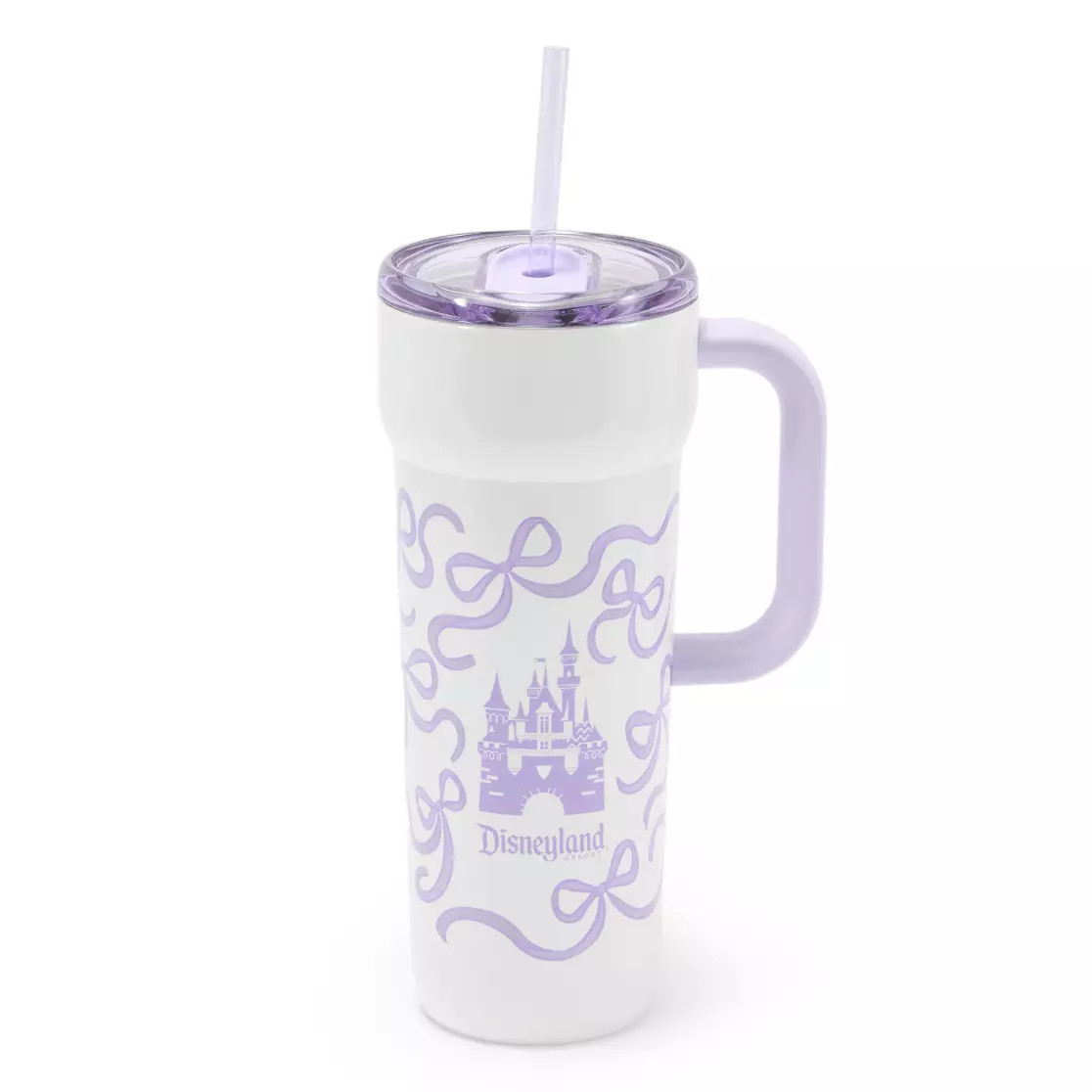 Disneyland 24 oz. Stainless Steel Starbucks® Travel Tumbler with Straw – Lavender | Disney Store