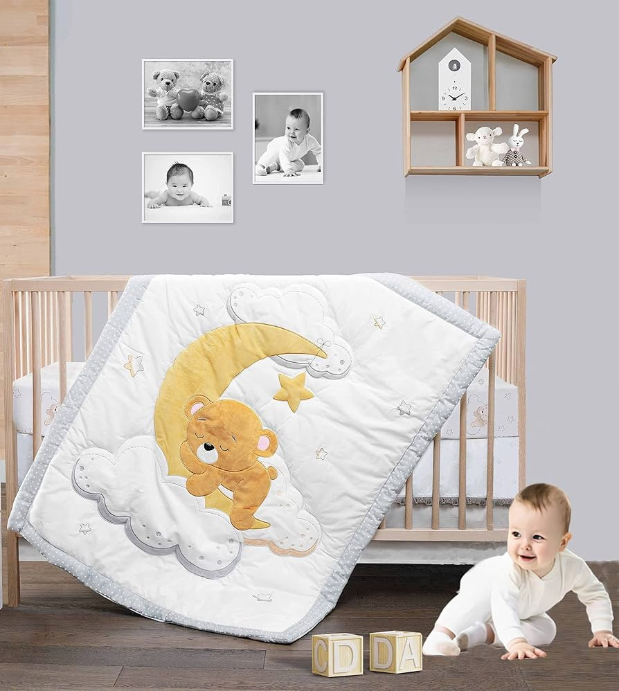 Mama Ana - Premium Quality 100% Cotton Crib Bedding Set for Baby Boys and Girls, 3-Piece Nursery ... | Amazon (US)